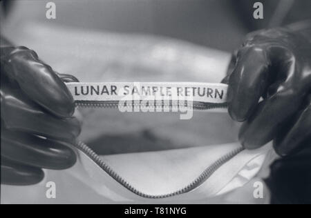 Apollo 11 Sample Bag, 1969 Stock Photo