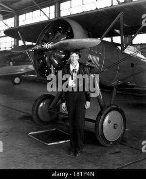Amelia Earhart, American Aviatrix Stock Photo