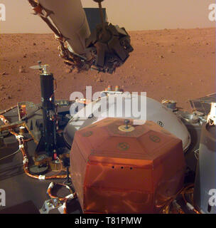 Mars InSight Lander, Seismometer Stock Photo