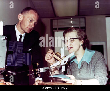Buzz Aldrin and Nancy Grace Roman, 1965 Stock Photo