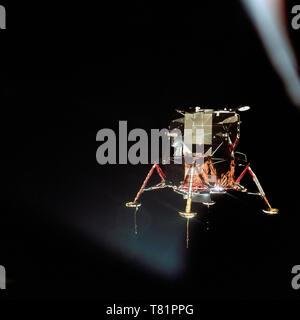 Apollo 11 Lunar Module In Landing Configuration, 1969 Stock Photo