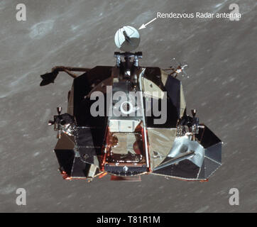 Apollo 11, Lunar Module Ascent, 1969 Stock Photo