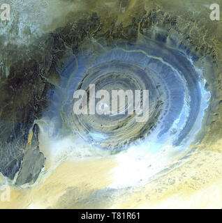 Richat Structure, ASTER Image Stock Photo