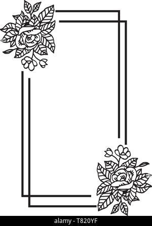 Flower Frame Sketch | Flower sketches, Flower drawing, Floral design drawing