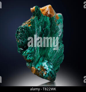 malachite  mineral rock gem stone quartz  geology specimen Stock Photo