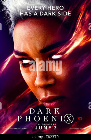 Dark Phoenix (2019) directed by Simon Kinberg and starring Alexandra Shipp as Ororo Munroe aka Storm.