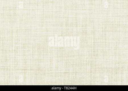 White colored seamless linen texture or fabric background Stock Photo