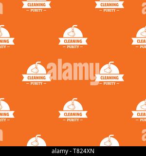 Cleaning purity pattern vector orange Stock Vector