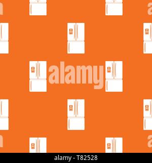 Fridge pattern vector orange Stock Vector