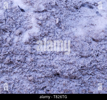 polluted city snow texture. urban, background. Stock Photo