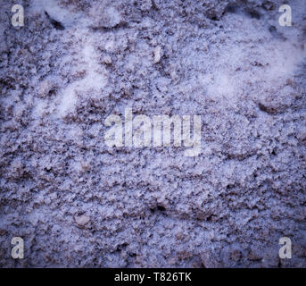 polluted city snow texture with vignette. urban, background. Stock Photo