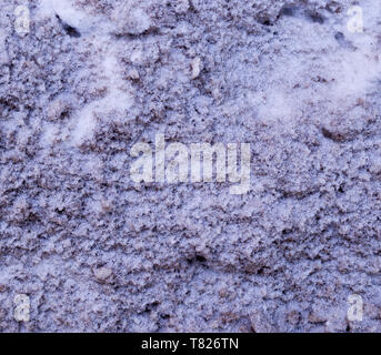 polluted city snow texture. urban, background. Stock Photo