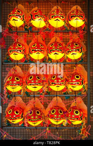 AOMORI, JAPAN - APRIL 23 2018: Lantern element resembles the lantern floats which used for the Nebuta Festival that held annually in the region at Aom Stock Photo