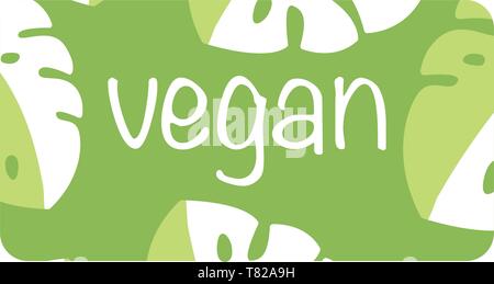 Organic foods shop or vegan cafe business card design template with leaves. Vector icon illustration icon eps10 icon logo Stock Vector
