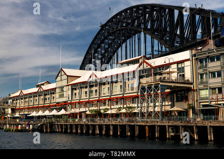 Famous Pier One in the heart of Sydney Harbour. Stock Photo