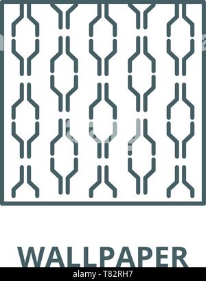 Wallpaper vector line icon, linear concept, outline sign, symbol Stock Vector