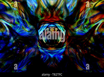 abstract background with swirling movements in elemental structure Stock Photo