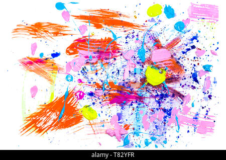 Abstract grunge acrylic hand painted background. Can be used for posters, flyers or webdesign. Stock Photo