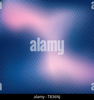 Colorful blurred background with halftone effect overlay. Dotted pattern abstract gradient backdrop Stock Photo