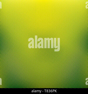 green Color blurred background with halftone effect overlay. Dotted pattern abstract gradient backdrop Stock Photo