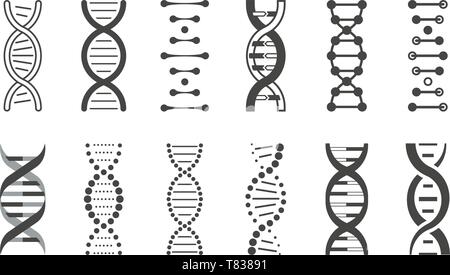 Human dna research technology symbols. Adn helix structure, genomic ...