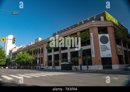 Located in the emblematic neighborhood of San Telmo, the Museum of Modern Art (MAMBA) exhibits Argentine and international works of art. Stock Photo