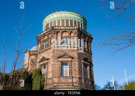 Edinburgh, City of Edinburgh, Scotland. The copper-domed east tower of the Royal Observatory, Blackford Hill. Stock Photo