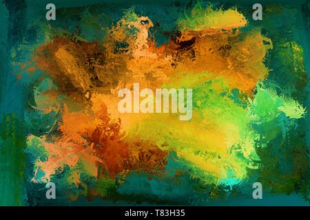 cool stylish painting, fantastic colored background, contemporary art Stock Photo