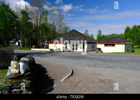 The Ballachulish visitor centre just off the A82 in Scotland. Stock Photo