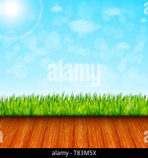 Green garden background vector Stock Vector