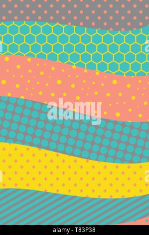 Abstract colorful geometric design. Material design background. Vector illustration. Stock Vector