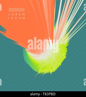 Background with exploding rays. Abstract vector illustration with dynamic effect. Cover design template. Can be used for advertising, marketing and pr Stock Vector