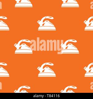 Kettle pattern vector orange Stock Vector