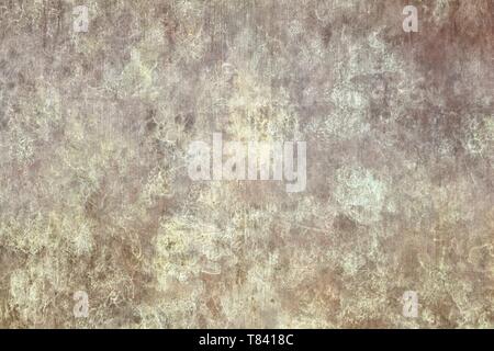 Metal plate background - crude grungy aged steel texture. Stock Photo