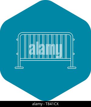 Steel barrier icon, outline style Stock Vector Image & Art - Alamy