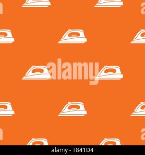 Iron pattern vector orange Stock Vector