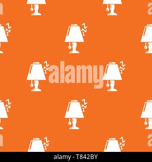 Lamp pattern vector orange Stock Vector