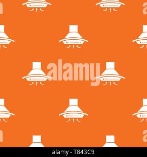 Cooker hood pattern vector orange Stock Vector