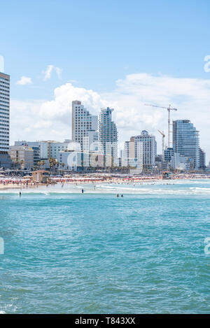 Israel, Tel Aviv-Yafo - 09 May 2019: Cityscape of Tel Aviv Stock Photo