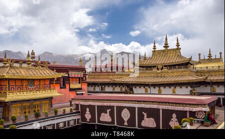 The Jokhang Temple in Lhasa, Tibet Stock Photo