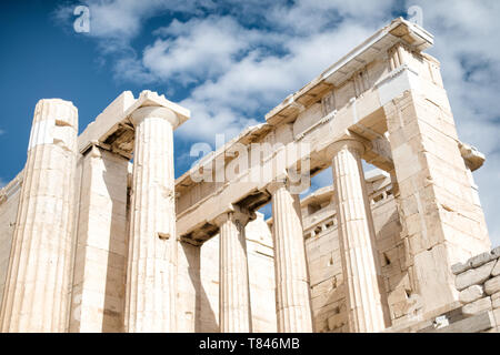 Acropolis Hill Including the Parthenon and other Structures Stock Photo ...