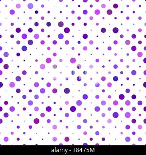 Purple seamless dot pattern background - vector design Stock Vector