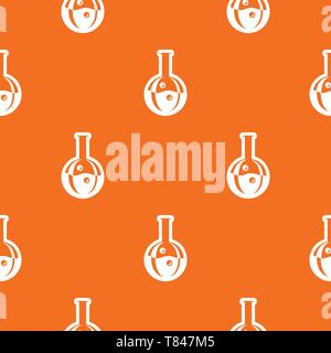 Flask pattern vector orange Stock Vector