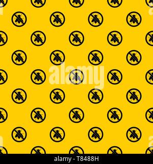 No fly sign pattern vector Stock Vector