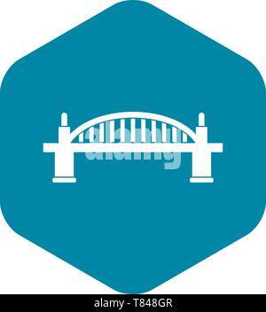 Bridge icon, simple style Stock Vector