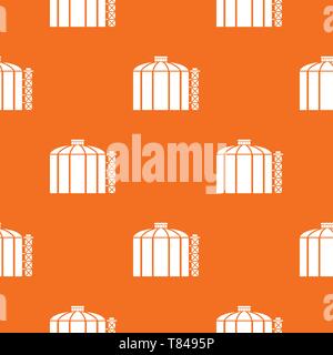 Oil storage tank pattern vector orange Stock Vector