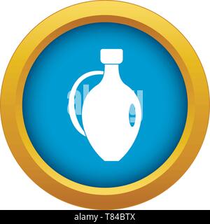 Clay jug icon blue vector isolated Stock Vector