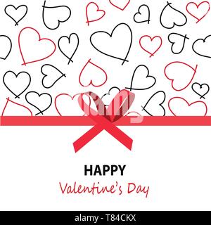 Happy Valentines Day greeting card Stock Vector