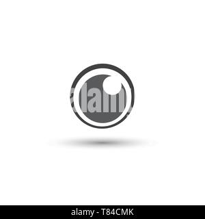 Eye icon vector symbol. Flat design style Stock Vector