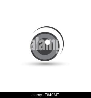 Eye icon vector symbol. Flat design style Stock Vector